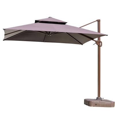 Sun Protection Roman Patio Umbrella, Large Outdoor Shade for Terrace, Garden and Balcony