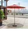 Picture of Outdoor Centre Pole Patio Umbrella, Solar Powered, Folding, for Balcony and Market Stalls