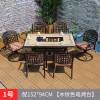 Picture of Cast Aluminium Outdoor Long Table and Chair Set, Waterproof, Sun-Resistant, for Guesthouses