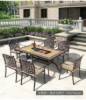 Picture of Cast Aluminium Outdoor Long Table and Chair Set, Waterproof, Sun-Resistant, for Guesthouses