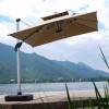 Picture of UV Protection Roman Patio Umbrella, Large Outdoor Shade for Balcony and Market Stalls