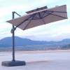 Picture of UV Protection Roman Patio Umbrella, Large Outdoor Shade for Balcony and Market Stalls