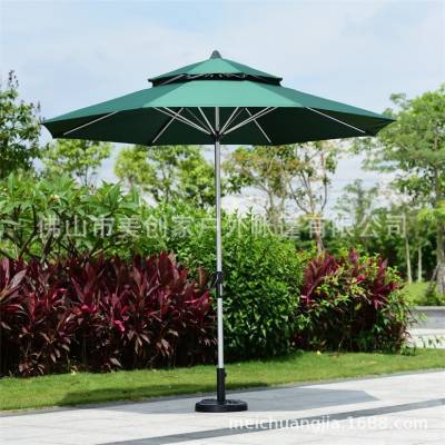 Large Outdoor Folding Centre Pole Patio Umbrella for Balcony, Advertising and Market Stalls