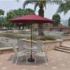 Picture of Large Outdoor Folding Centre Pole Patio Umbrella for Balcony, Advertising and Market Stalls