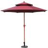 Picture of Large Outdoor Folding Centre Pole Patio Umbrella for Balcony, Advertising and Market Stalls