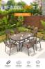 Picture of Wood Plastic Composite Outdoor Table and Chair Set, Treated Timber, Waterproof Patio Furniture