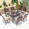 Picture of Cast Aluminium Outdoor Table and Chair Set, Waterproof and Sun-Resistant, Garden Patio