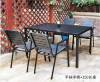 Picture of Outdoor Wood Plastic Composite Table and Chair Set, Treated Timber Patio Dining