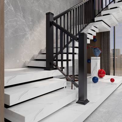 Aluminium Alloy and Zinc Steel Stair Handrail, Balcony Balustrade for Loft and Bay Window, Villa Corridor Fence