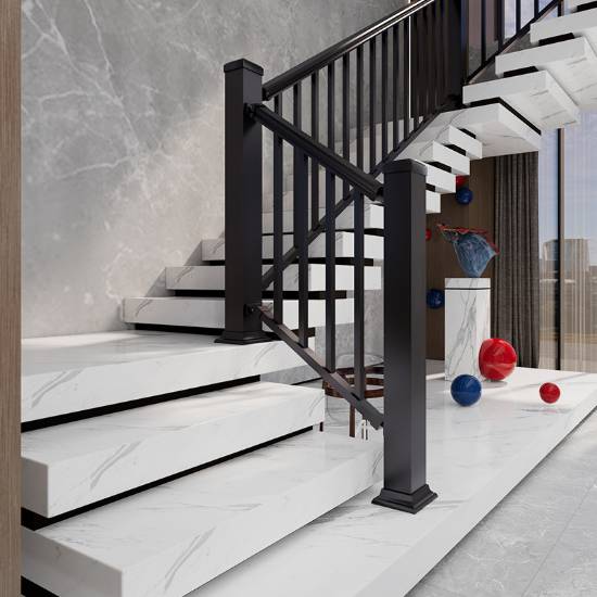 Picture of Aluminium Alloy and Zinc Steel Stair Handrail, Balcony Balustrade for Loft and Bay Window, Villa Corridor Fence