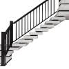 Picture of Aluminium Alloy and Zinc Steel Stair Handrail, Balcony Balustrade for Loft and Bay Window, Villa Corridor Fence