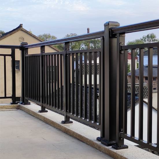 Picture of Stair Handrail Newel Post, Large Zinc Steel Aluminium Alloy Base Post for Balcony Railing