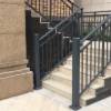 Picture of Stair Handrail Newel Post, Large Zinc Steel Aluminium Alloy Base Post for Balcony Railing