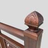 Picture of Stair Handrail Newel Post, Large Zinc Steel Aluminium Alloy Base Post for Balcony Railing