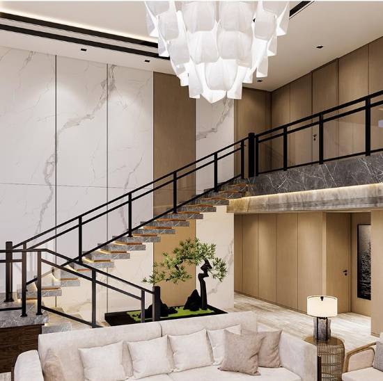 Picture of Zinc Steel and Aluminium Alloy Balustrade Handrail for Indoor and Outdoor Stairs and Balconies