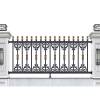Picture of Aluminium Alloy Fence, Villa Garden Railing, Aluminium Boundary Wall Fencing, European Style Outdoor