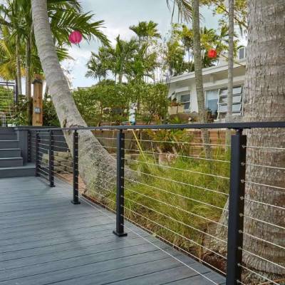 Zinc Steel Rooftop Railing, Villa Courtyard Fence, Aluminium Boundary Wall Railing, Outdoor Garden Fence