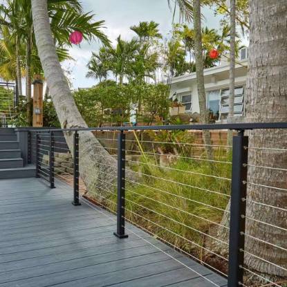 Picture of Zinc Steel Rooftop Railing, Villa Courtyard Fence, Aluminium Boundary Wall Railing, Outdoor Garden Fence