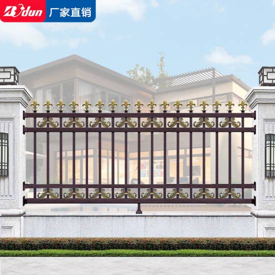 Picture of Aluminium Alloy Boundary Wall Fence, Premium Outdoor Villa Garden Aluminium Fencing, European Style