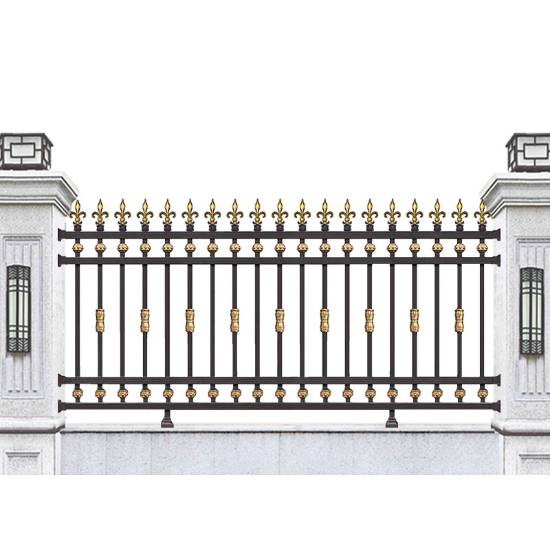 Picture of Aluminium Alloy Fence for Villa Courtyard, Estate Boundary Wall Railing, Garden Iron Style Guard Rail