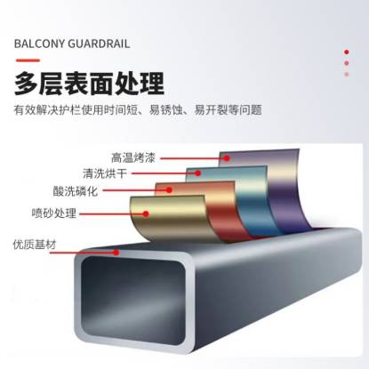 Picture of Aluminium and Zinc Steel Villa Boundary Fence, Courtyard Fencing, Outdoor Aluminium Alloy Balcony Railing