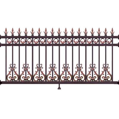 Aluminium and Zinc Steel Villa Boundary Fence, Courtyard Fencing, Outdoor Aluminium Alloy Balcony Railing