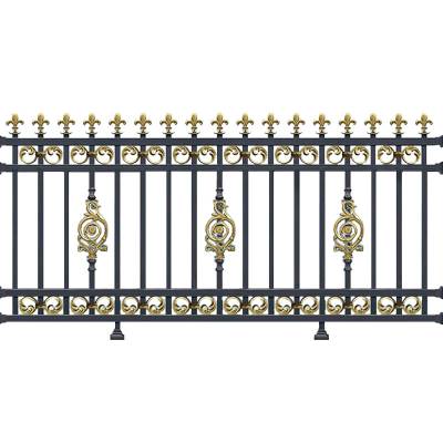 Aluminium and Zinc Steel Villa Boundary Fence, Courtyard Fencing, Outdoor Aluminium Alloy Balcony Railing