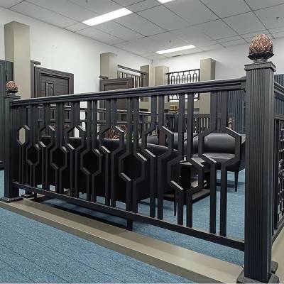 Aluminium Alloy Rooftop Railing for Estate Villa, Stair Handrail, Zinc Steel Balustrade, Outdoor Aluminium Fence