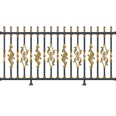 Aluminium Alloy Boundary Wall Fence, Premium Outdoor Villa Garden Aluminium Fencing, European Style
