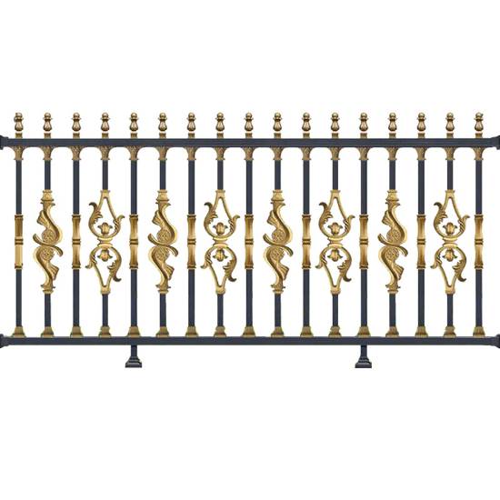 Picture of Aluminium Alloy Boundary Wall Fence, Premium Outdoor Villa Garden Aluminium Fencing, European Style