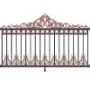 Picture of Aluminium Alloy Fence for Villa Courtyard, Estate Boundary Wall Railing, Garden Iron Style Guard Rail