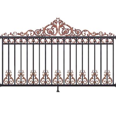 Aluminium Alloy Fence for Villa Courtyard, Estate Boundary Wall Railing, Garden Iron Style Guard Rail