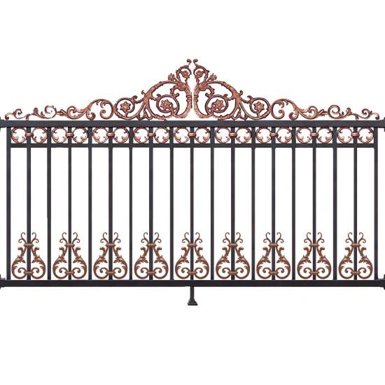 Picture of Aluminium Alloy Fence for Villa Courtyard, Estate Boundary Wall Railing, Garden Iron Style Guard Rail