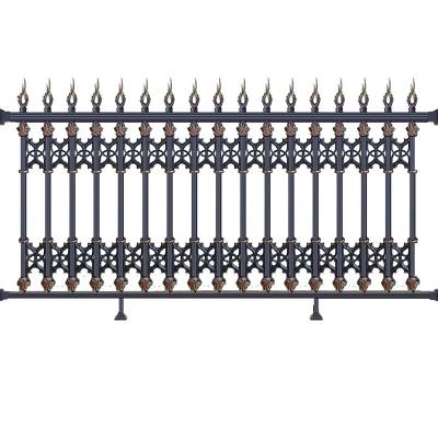 Aluminium Alloy Fence for Villa Courtyard, Estate Boundary Wall Railing, Garden Iron Style Guard Rail