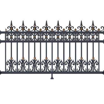 Aluminium Alloy Estate Boundary Wall Fence, Outdoor Simple European Style Villa Courtyard Railing