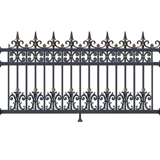 Picture of Aluminium Alloy Estate Boundary Wall Fence, Outdoor Simple European Style Villa Courtyard Railing