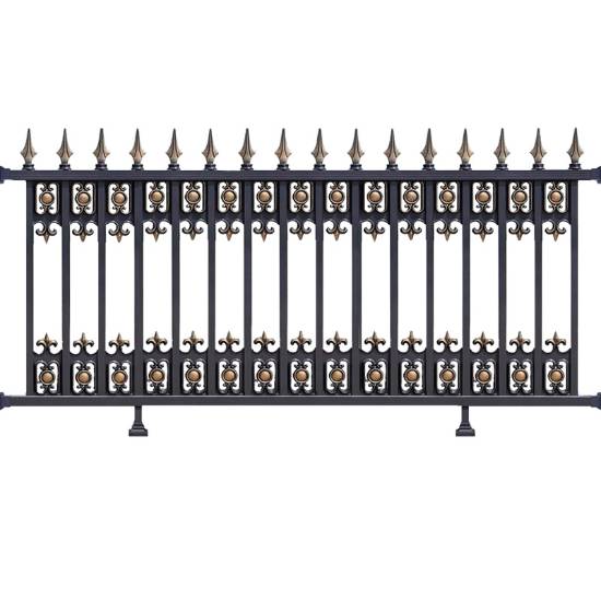 Picture of Aluminium Boundary Wall Fence, Aluminium Alloy Estate Courtyard Guard Rail, Rural Yard Villa Fencing