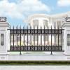 Picture of Aluminium Boundary Wall Fence, Aluminium Alloy Estate Courtyard Guard Rail, Rural Yard Villa Fencing