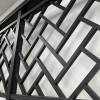 Picture of Aluminium Alloy Rooftop Railing, Villa Aluminium Balcony Balustrade, Wrought Iron Terrace Stair Handrail