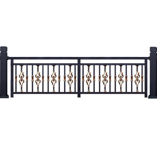 Picture of Chinese Style Minimalist Aluminium Alloy Balcony Railing, Premium Villa Outdoor Courtyard Aluminium Fence
