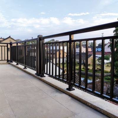 Aluminium Alloy Villa Balcony Railing, Wrought Iron, Zinc Steel and Stainless Steel Stair Handrail