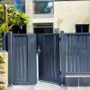 Picture of Villa Courtyard Garden Fence, Minimalist Galvanised Steel and Aluminium Fencing