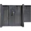 Picture of Villa Courtyard Garden Fence, Minimalist Galvanised Steel and Aluminium Fencing