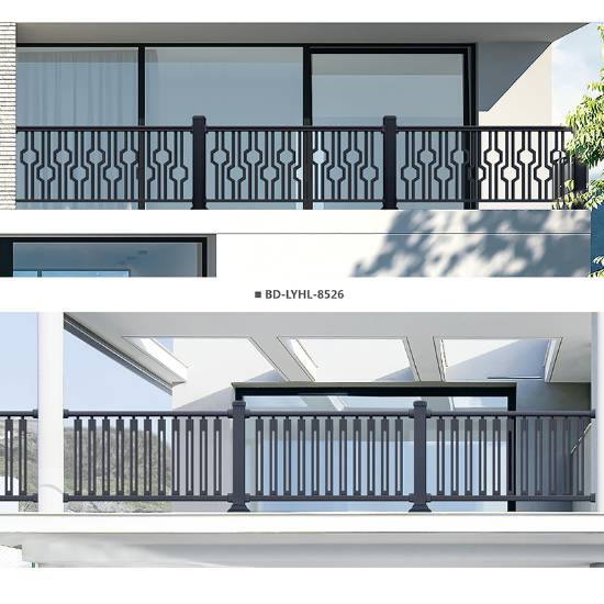 Picture of Chinese Style Outdoor Aluminium Alloy Balcony Railing, Villa Estate Garden Aluminium Barrier Fence