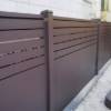 Picture of Villa Garden Aluminium Slat Fence Panel, Durable Wrought Aluminium Courtyard Fencing