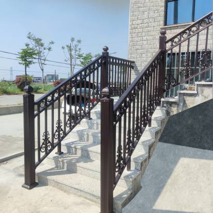 Picture of Zinc Steel Balcony Railing, Aluminium Stair Handrail, Minimalist European Style Loft Safety Balustrade, Anti-Slip