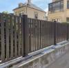 Picture of Minimalist Aluminium Garden Fence, European Style Villa Courtyard Railing and Boundary Barrier