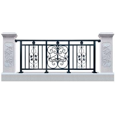 Outdoor Aluminium and Zinc Steel Security Fence, Wrought Iron Style Villa Garden Fencing