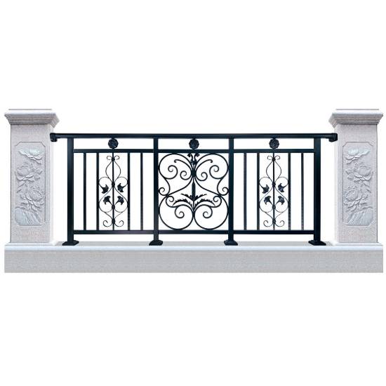 Picture of Outdoor Aluminium and Zinc Steel Security Fence, Wrought Iron Style Villa Garden Fencing