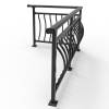 Picture of Galvanised Steel Curved Outdoor Terrace Balustrade and Handrail, Rust-Proof Iron Art Fence
